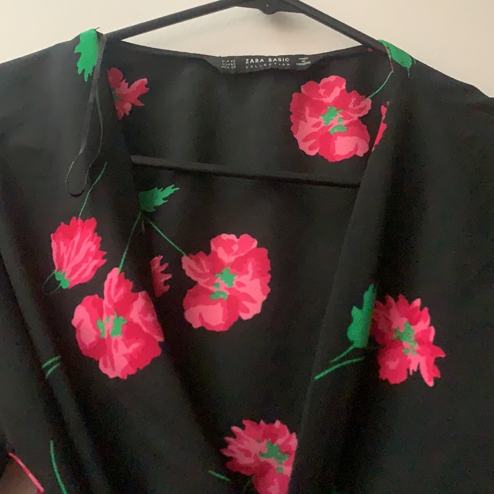Zara kimono style loop belt top - worn once!